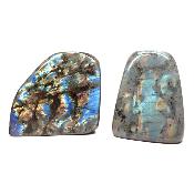 Labradorite "E" - Forme libre n°02 ( Lot de 2 pièces )