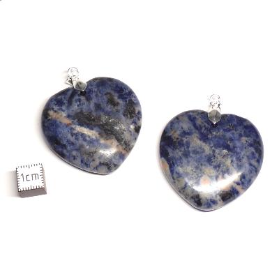 Sodalite - pendentif coeur