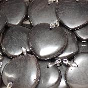 Hématite - pendentif coeur