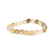 Citrine - Bracelet pierres roulées Qualité "A" (lot de 5 pièces)