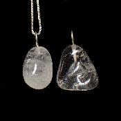 Cristal de Roche - Pendentif pierre roulée