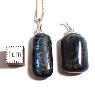 Cyanite Bleue - Pendentif pierre roulée