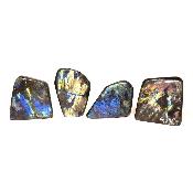 Labradorite "E" - Forme libre n°11 ( Lot de 4 pièces )