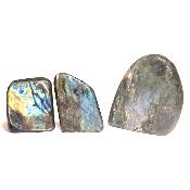 Labradorite "E" - Forme libre n°17 ( Lot de 3 pièces )