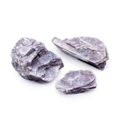 Lepidolite plaque - pierre brute