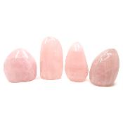Quartz Rose - Forme libre n° 06 (Lot de 4 pièces)