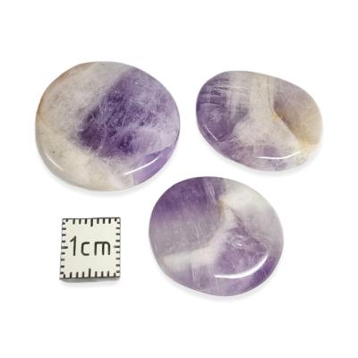 Améthyste à chevrons - mini pierre plate