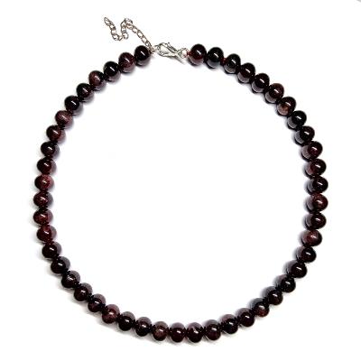 Grenat Rouge - Collier Boule