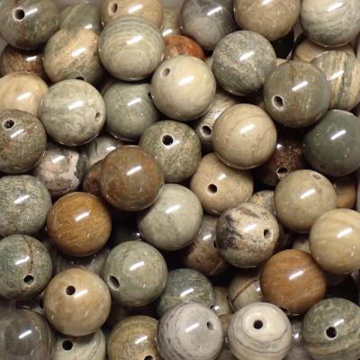 Jaspe Feuilles d'Automne - perles