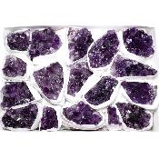 Améthyste morceaux - pierre brute n°02 ( Lot de 17 pièces )