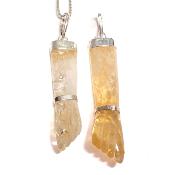 Citrine Chauffée - Pendentif Figa