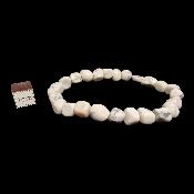 Howlite - Bracelet pierre roulée