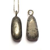 Pyrite - Pendentif pierre roulée