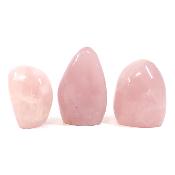 Quartz Rose - Forme libre n° 18 (Lot de 3 pièces)