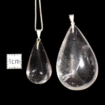 Cristal de Roche - Pendentif goutte 2