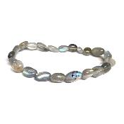 Labradorite - Bracelet mini pierre roulée