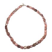 Rhodonite - Collier Roulé Carré