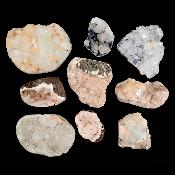 Zéolite - pierre brute n°01 (Lot de 9 pièces)