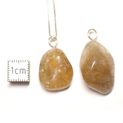 Citrine du Congo - Pendentif pierre roulée