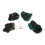 Dioptase - Pierre Brute n°04 (Lot de 4 pièces)