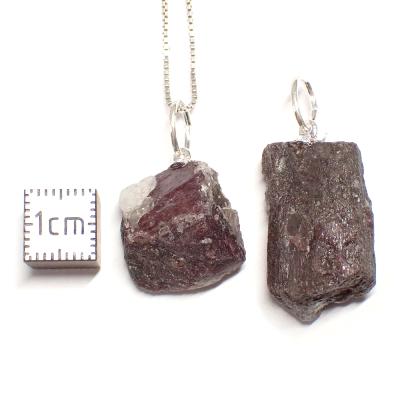 Rubellite - Pendentif pierre brute