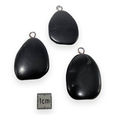 Shungite - pendentif mini pierre plate