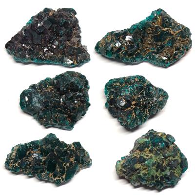 Dioptase - Pierre Brute n°09 (Lot de 6 pièces)