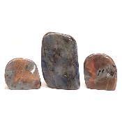 Labradorite "E" - Forme libre n°12 ( Lot de 3 pièces )