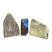 Labradorite "E" - Forme libre n°06 ( Lot de 3 pièces )