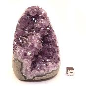 Améthyste mini géode - pierre brute n°06 ( Lot de 4 pièces )