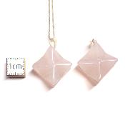 Quartz Rose - Pendentif Merkaba