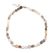 Agate - Collier Roulé Carré qualité "A"