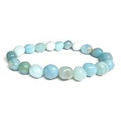 Amazonite du Brésil - Bracelet pierre roulée