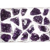Améthyste morceaux - pierre brute n°07 ( Lot de 17 pièces )