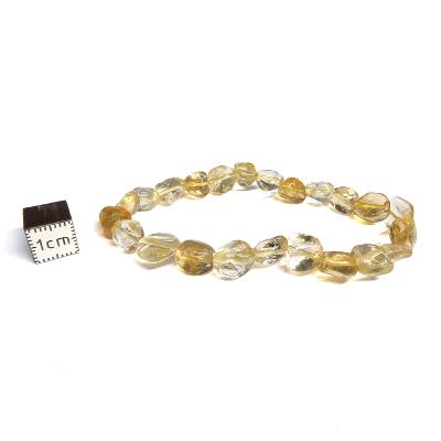 Citrine Chauffée - Bracelet mini pierre roulée