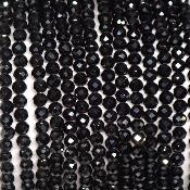 Spinelle noir - Collier facetté