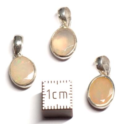 Opale d'Éthiopie Pendentifs Argent (Lot de 3 pièces) 15757