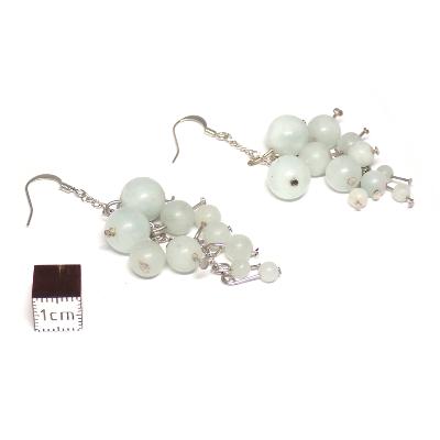 Amazonite - Boucles d'oreilles en grappes