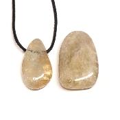 Citrine - Pendentif pierre percée