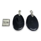 Onyx - pendentif mini pierre plate