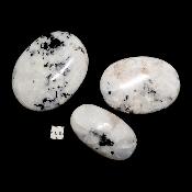 Pierre de Lune Bleutée- galet (Lot de 25 pièces ENVIRON)  