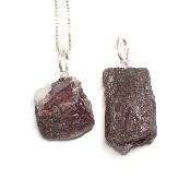 Rubellite - Pendentif pierre brute