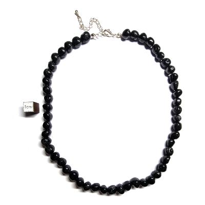 Tourmaline Noire - Collier pierre roulée