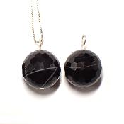 Onyx - Pendentif boule à facettes