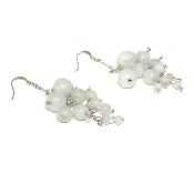 Amazonite - Boucles d'oreilles en grappes