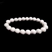 Howlite - Bracelets Boules (Lot de 5 pièces)