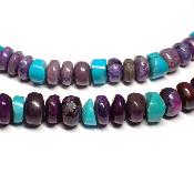 Sugilite "4" collier avec turquoise