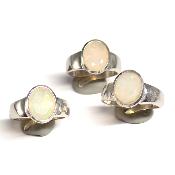 Opale d'Ethiopie Bague Réglable en Argent 15761 (Lot de 3 pièce)