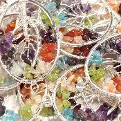 7 chakras - Pendentif Arbre en métal