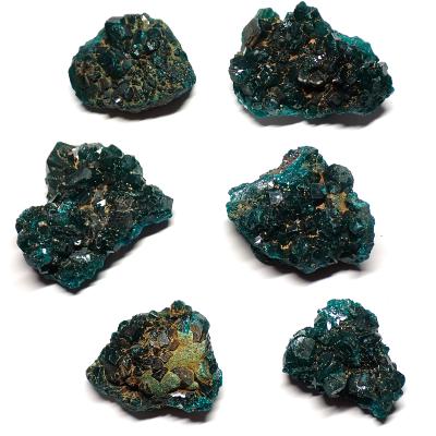 Dioptase - Pierre Brute n°07 (Lot de 6 pièces)